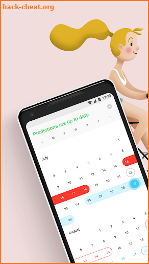 Period tracker. Ovulation calculator and calendar screenshot
