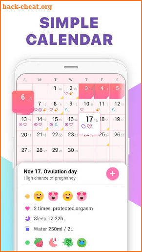 Period Tracker, Ovulation Calendar & Fertility app screenshot