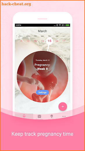Period Tracker, Pregnancy Calculator & Calendar 🌸 screenshot