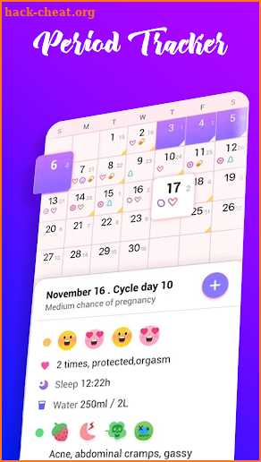 Period Tracker : Pregnancy Ovulation Calendar Free screenshot