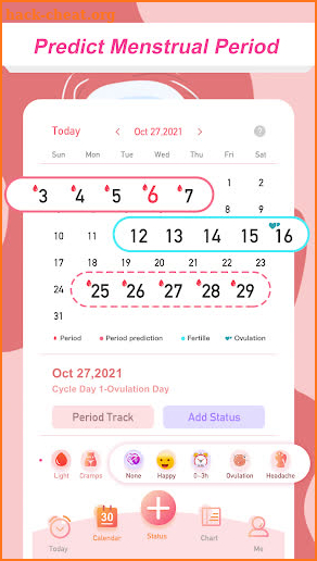 Period&Ovulation Cycle Tracker screenshot