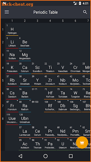 Periodic Table 2018 screenshot