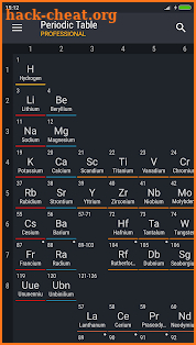 Periodic Table 2018 PRO screenshot