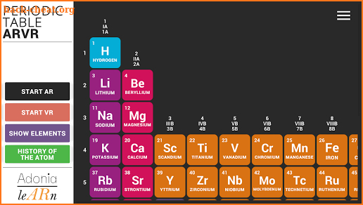 Periodic Table ARVR screenshot