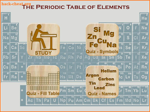Periodic Table of Elements - Study & Quiz modes. screenshot