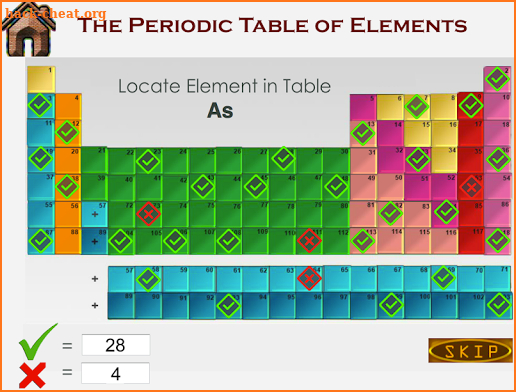 Periodic Table of Elements - Study & Quiz modes. screenshot