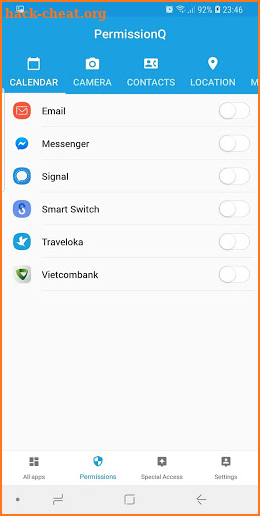 Permission Android Q screenshot