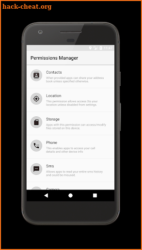 Permissions Manager screenshot