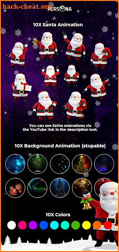PERO16 Santa Animated Snow screenshot