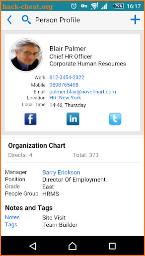 Person Directory for EBS screenshot