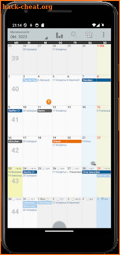 Personal Calendar screenshot