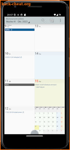 Personal Calendar screenshot