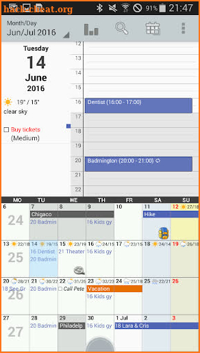 Personal Calendar Free screenshot