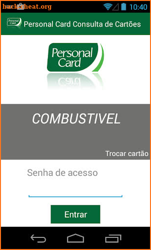 Personal Card Consulta Cartões screenshot