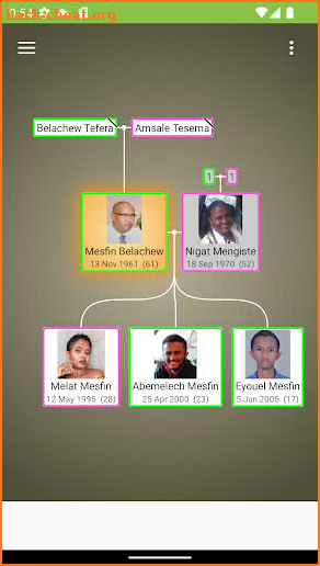 Personal Family Tree screenshot
