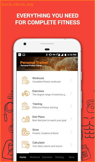 Personal Trainer - Workout, Exercises and Diets screenshot