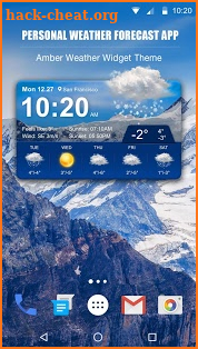 Personal Weather Forecast App screenshot