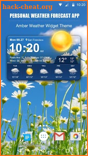 Personal Weather Forecast App screenshot