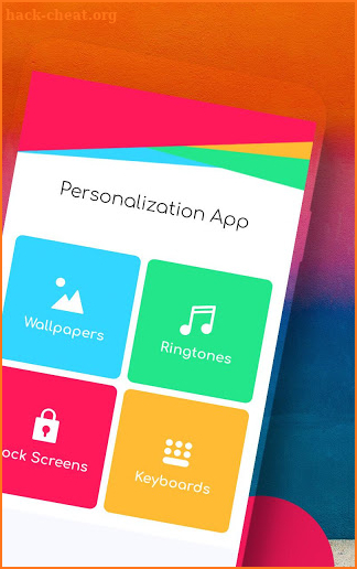Personalization App for Android™ screenshot