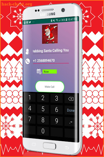 Personalized Call From Dabbing Santa Claus - Prank screenshot