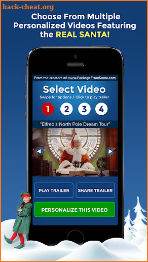 Personalized Video From Santa (Simulated) screenshot