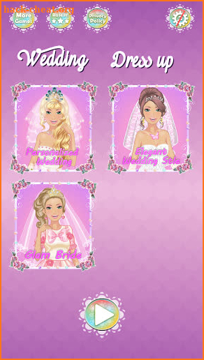 Personilized Elegant Glam Wedding Dress up Game screenshot