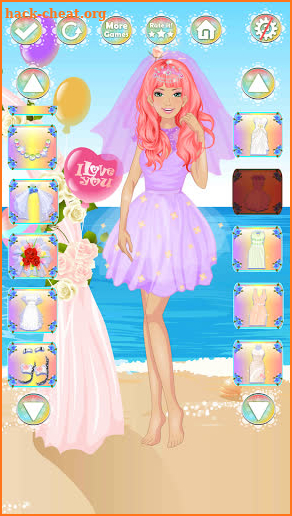 Personilized Elegant Glam Wedding Dress up Game screenshot