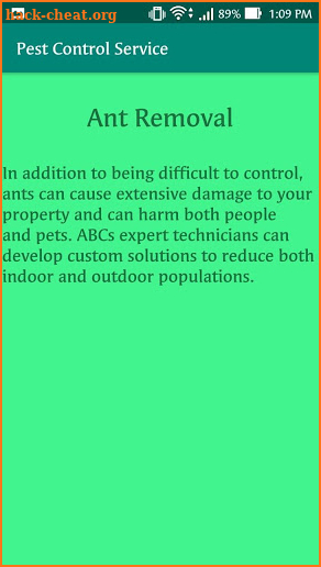 Pest Control Service screenshot