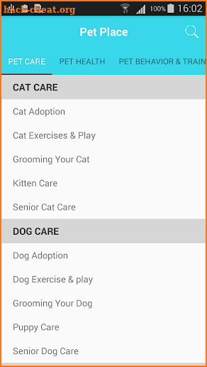 Pet Information - Health & Care screenshot