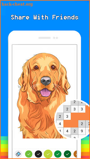Pet Pixel Art Book Color By Number Coloring Pages screenshot