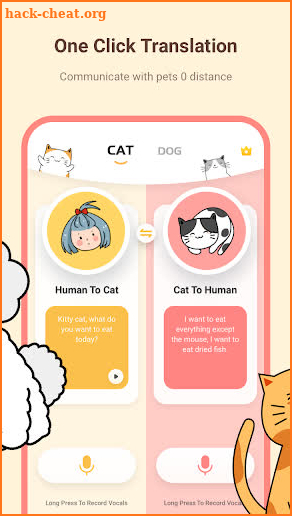 Pet Translation - Perfect Communication with Pets screenshot