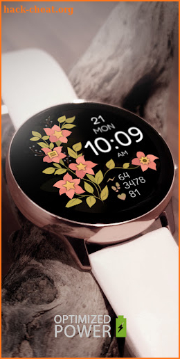 Petals Digital Watch Face screenshot