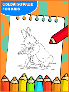 Peter Bunny Coloring Pages Kids screenshot