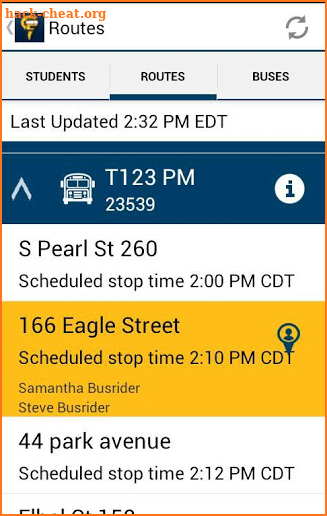 Petermann Bus Tracker screenshot