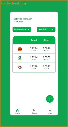 Petrol Diesel Prices and Expense manager screenshot