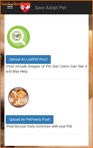 Pets Adoption: Adopt Rescue Losts And Daily Posts screenshot