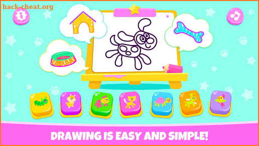 Pets Drawing for Kids and Toddlers games Preschool screenshot
