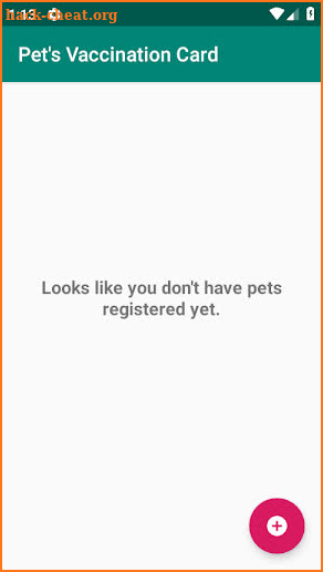 Pet's Vaccination Card screenshot