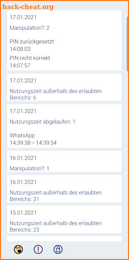 Petze: your time control app screenshot