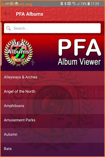 PFA Album Viewer screenshot