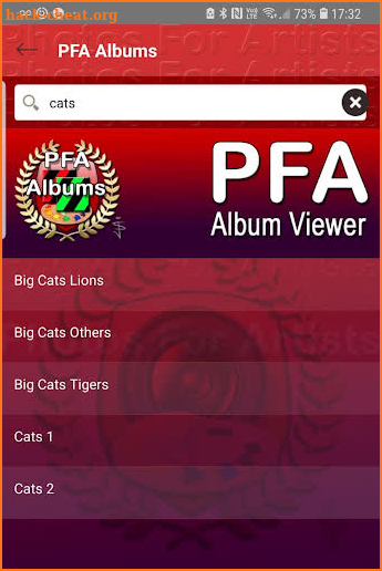 PFA Album Viewer screenshot