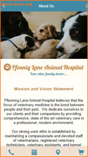 Pfennig Lane Animal Hospital screenshot