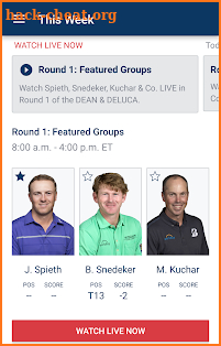 PGA TOUR LIVE screenshot