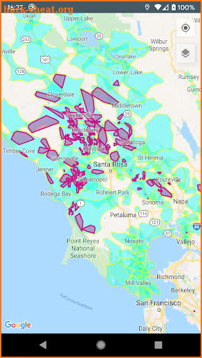 PG&E Outage and PSPS Map screenshot