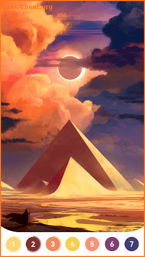 Pharaoh Coloring Book Game screenshot