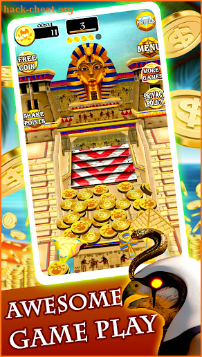 Pharaoh Kingdom Coins Pusher Dozer screenshot