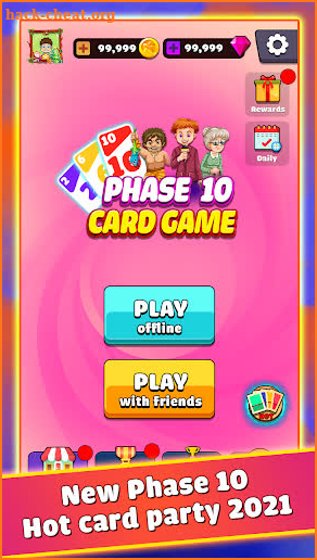 Phase 10 - Card game screenshot