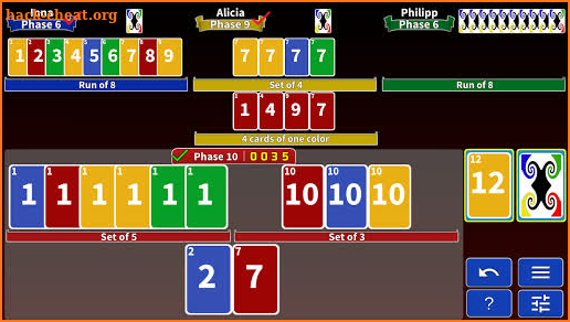 Phase Rummy 2: card game with 10 phases screenshot