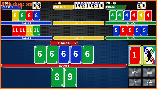 Phase Rummy card game AdFree screenshot