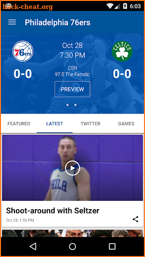 Philadelphia 76ers screenshot